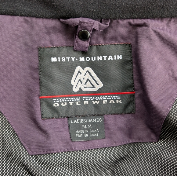Misty Mountain purple and grey anorak shell jacket size medium - Picture 6 of 10